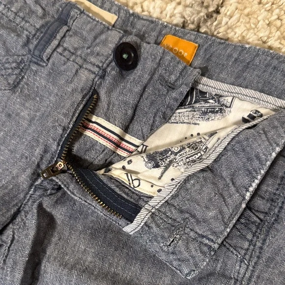 Anthropologie Navy Blue Wide-Leg Pants - Picture 4 of 4